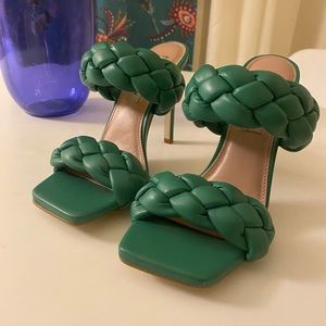 Green Steve Madden heels